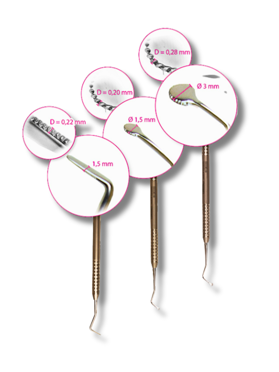 Retraktionsfadenstopfer Klein-Rund 1,5mm – Bild 4
