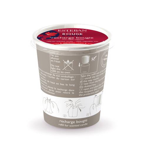 Nachfüllpackung für Esteban Duftkerze „Rouge Cassis“ 170g – Bild 2