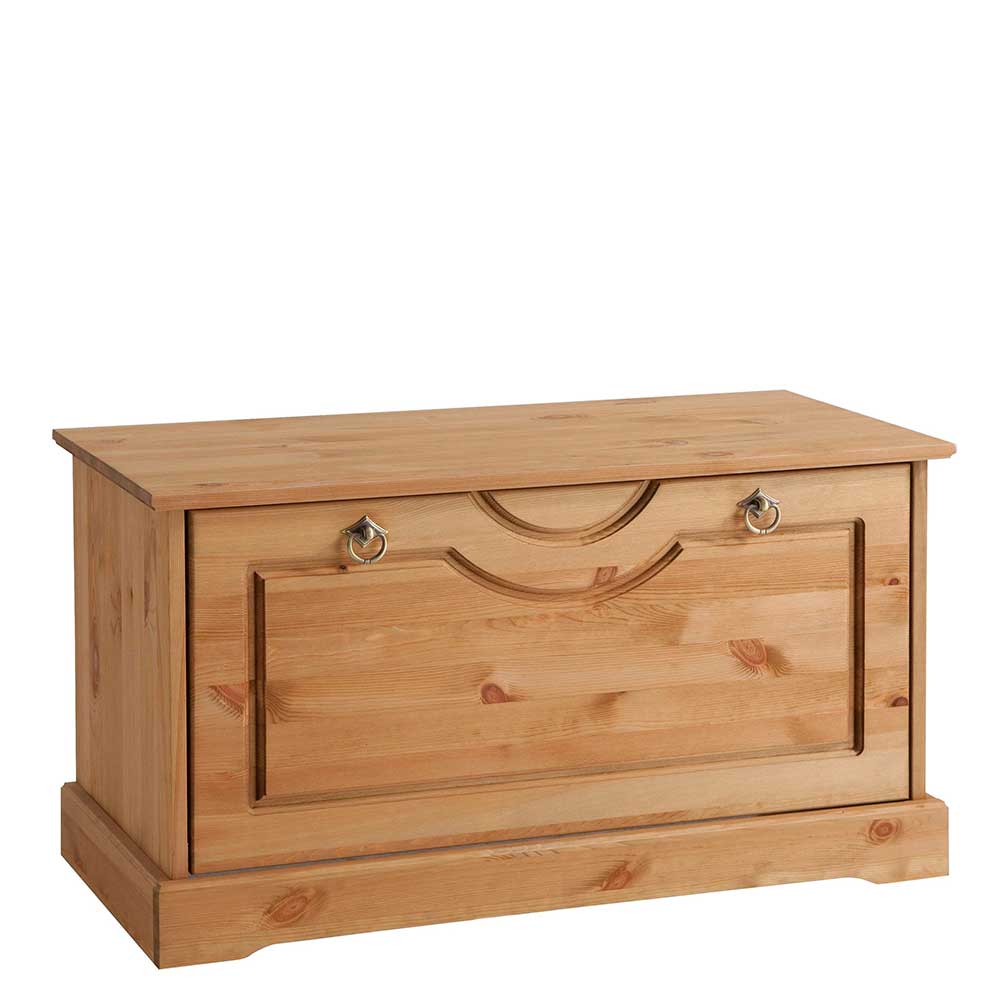 Garderoben Schuhbank aus Kiefer Massivholz 45 cm hoch von Massivio – Bild 2