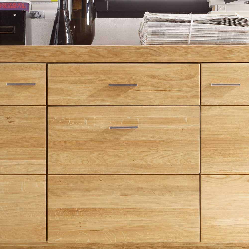 Anrichte aus Asteiche teilmassiv geölt 80 cm hoch von Natura Classico – Bild 3