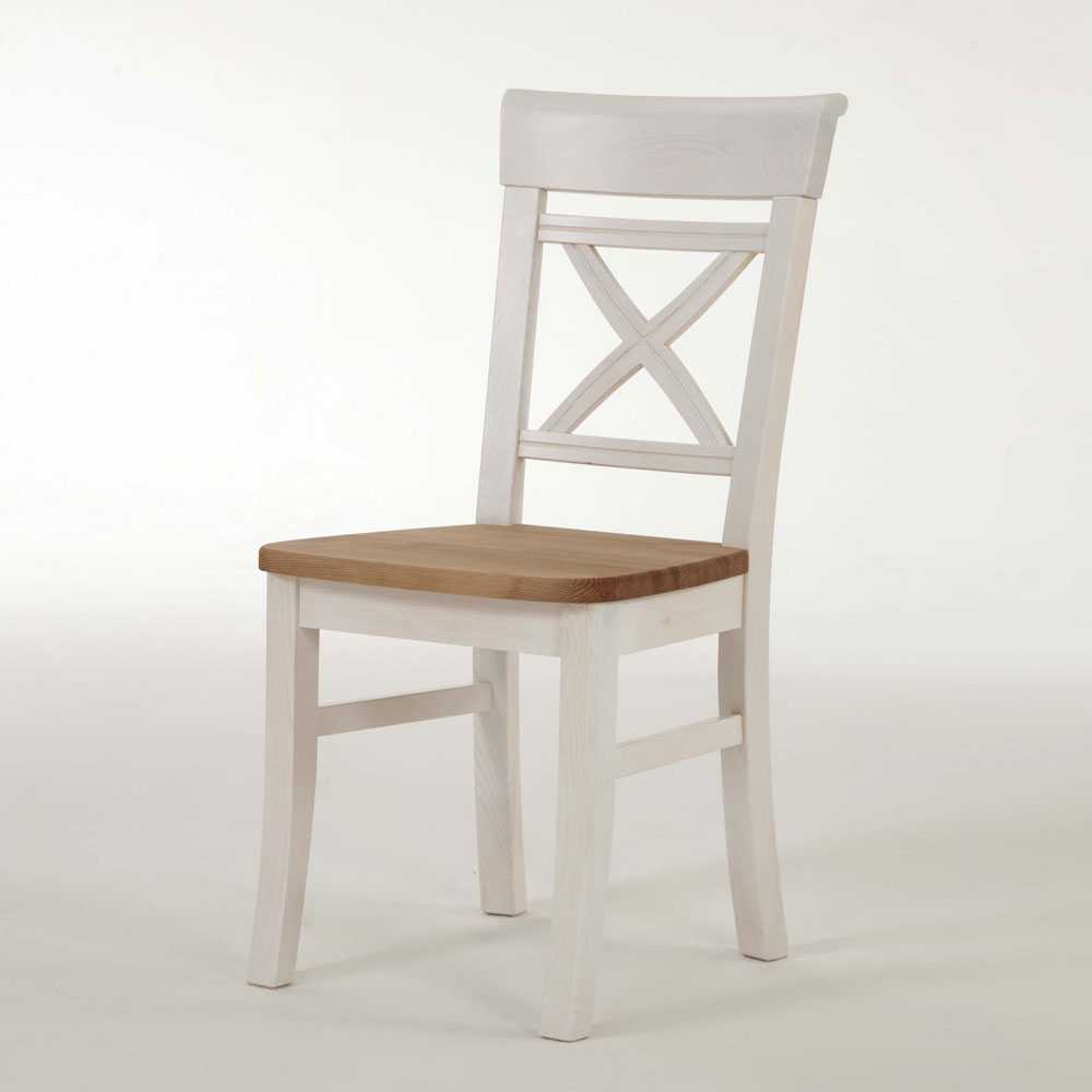 Esszimmerstuhl aus Kiefer Massivholz Landhausstil (2er Set) von Life Meubles – Bild 2