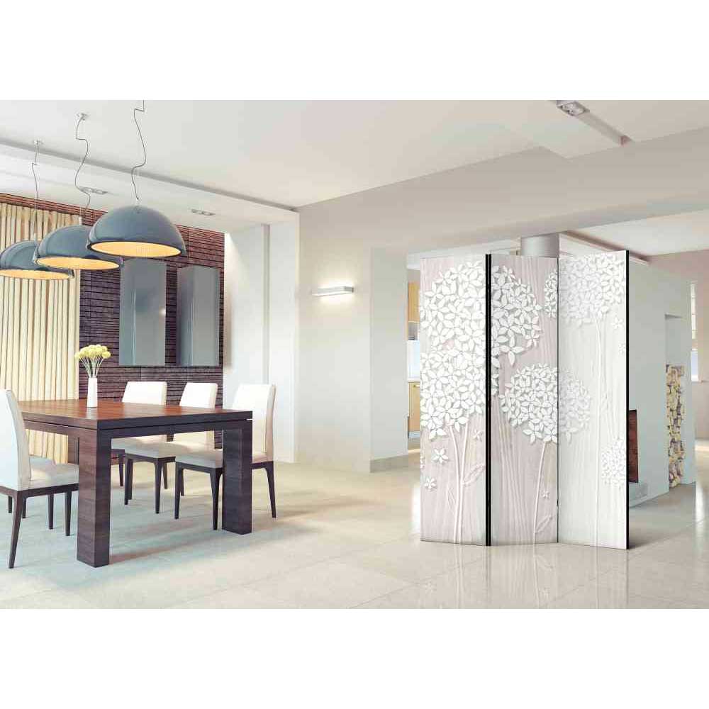 Esszimmer Paravent mit abstraktem Blüten Motiv 135 cm breit von 4Home – Bild 2