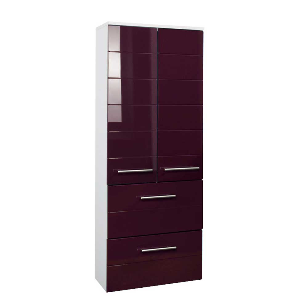 Badezimmerschrank in Aubergine Hochglanz modern von Star Möbel – Bild 2