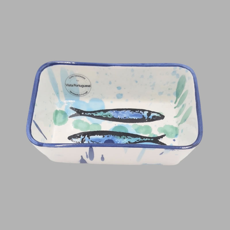 Wet Painting Rectangular Bowl von Vista Portuguese